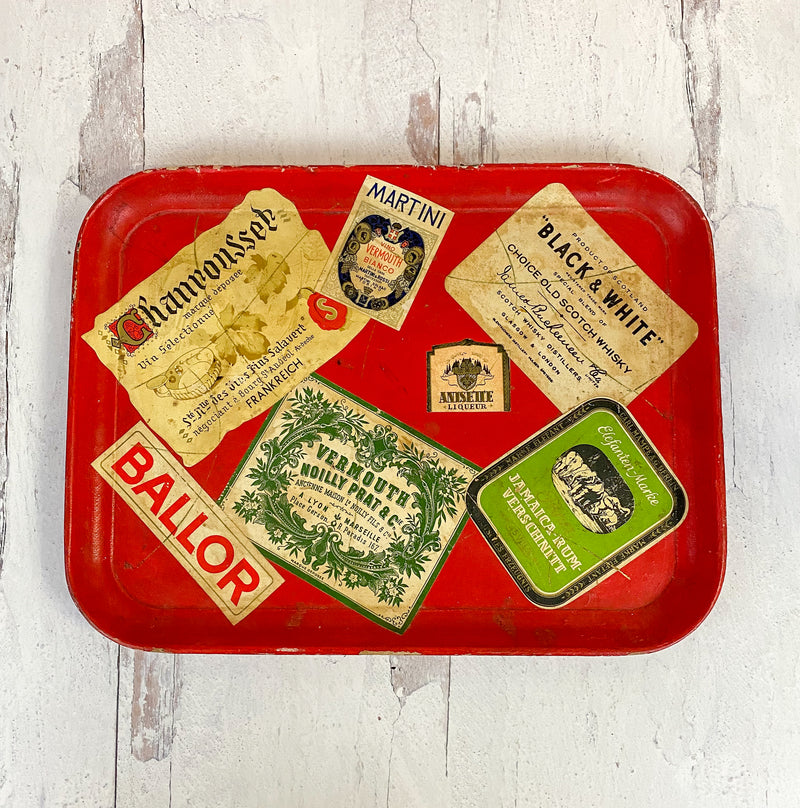 Vintage Bar Serving Tray