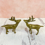 Brass Deer Figurines